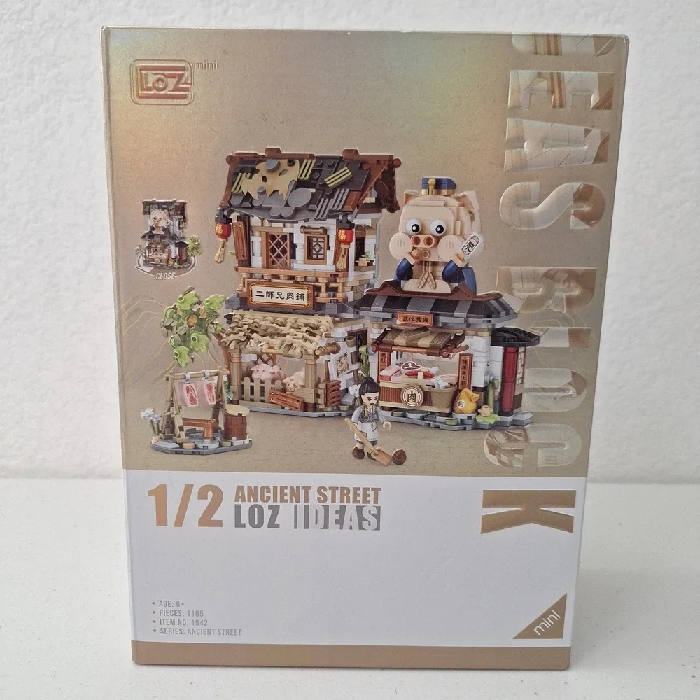 LOZ Ideas Ancient Street Mini Building Blocks Sets 1942 & 1943 Sushi Honey Bee